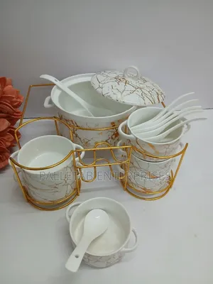15pc Ceramic Soup Set