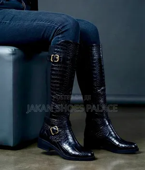 Ankle Boots Crocodile Print
