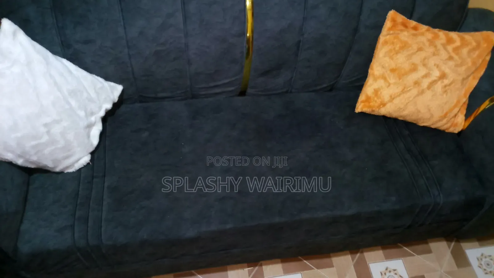 Modern 3-Seater Fabric Sofa