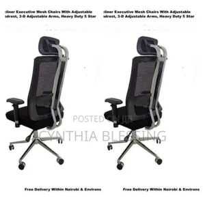 Recliner Executive Mesh Chair With Adjustable Head Rest