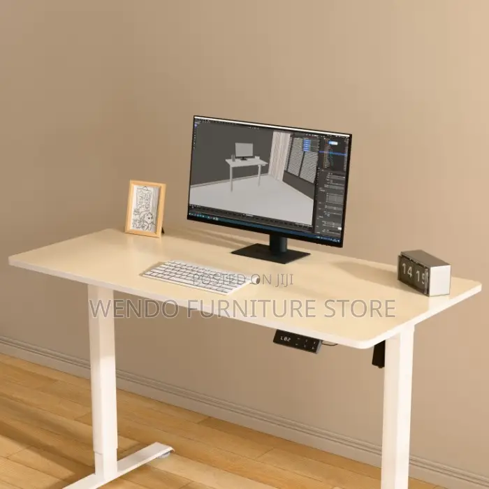 Office Desk : 1.6M Modern Electric Adjustable Height Table