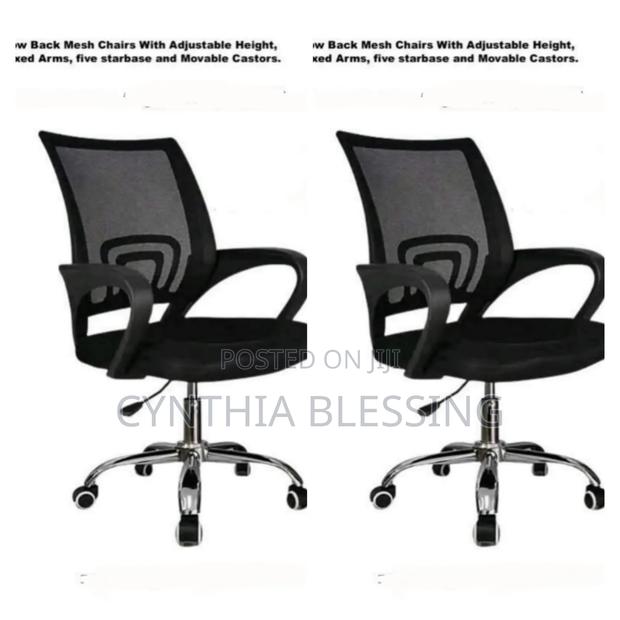Low Back Mesh Chairs With Adjustable Height - thumbnail 2