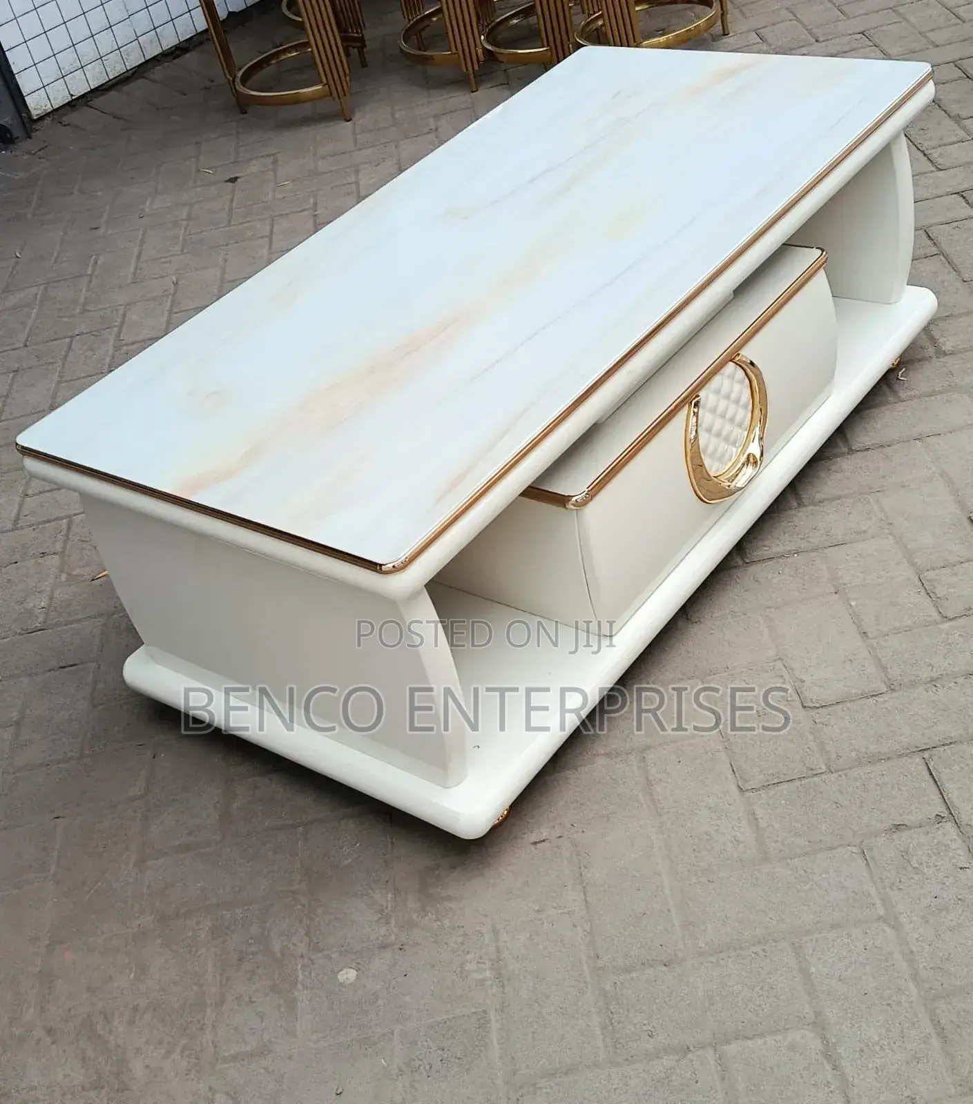 Elegant Glass Top Coffee Table