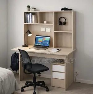 Advanced 1.2m Study Office Desk With Drawer and Storage Space.
