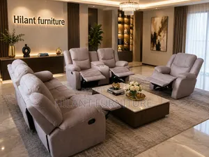 Cream 3+2+1 Imported Recliner Sofa