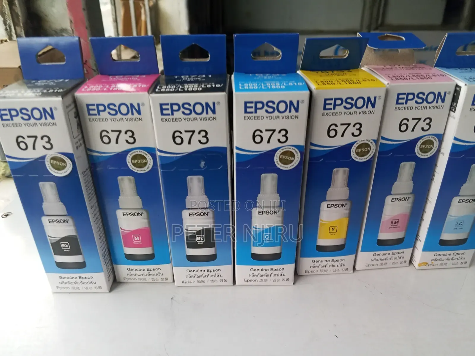 Original Boxed 673 Epson Ink