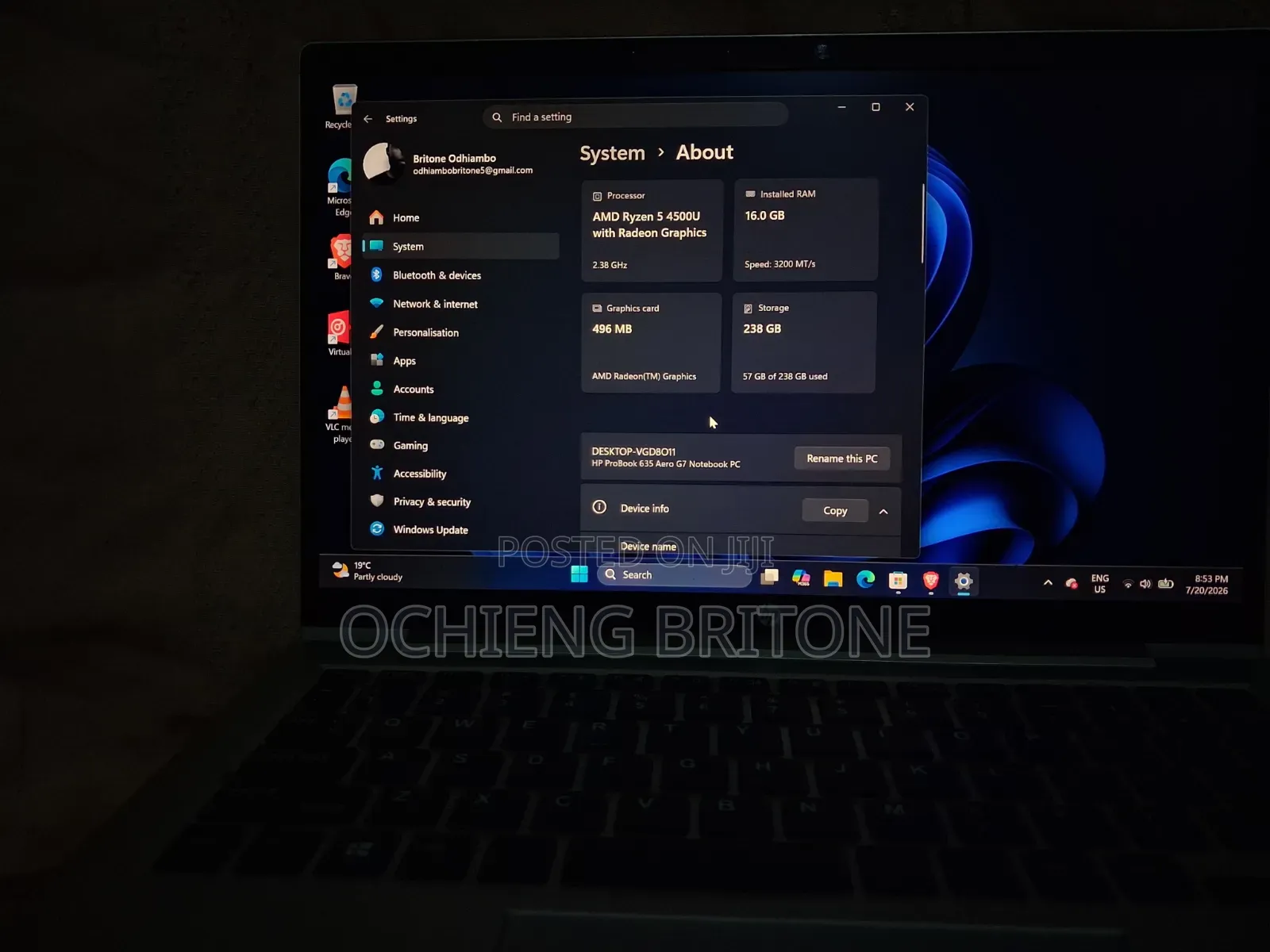 Laptop HP ProBook 6360B 16GB AMD Ryzen 5 SSD 256GB