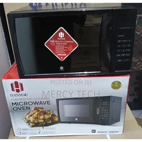 Hanmac 20L Manual Microwave Black White - thumbnail 2