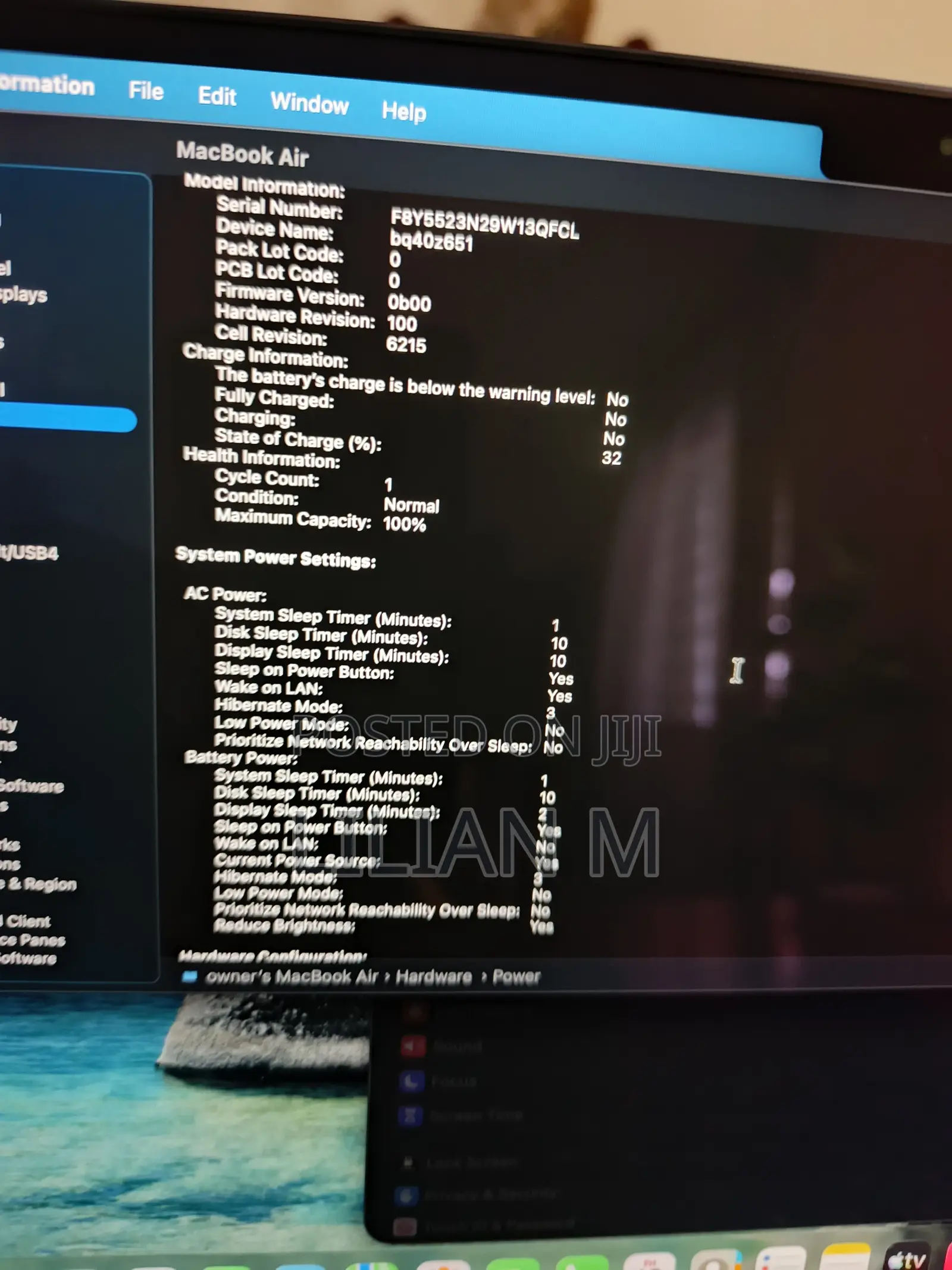 Laptop Apple MacBook Air 8GB Apple M2 SSD 256GB