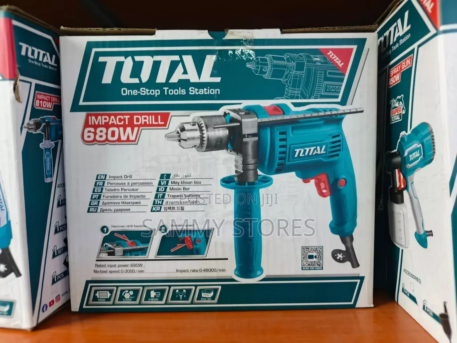 TOTAL 680W Heavy-Duty Impact Drill | Electric Power Drill for Home