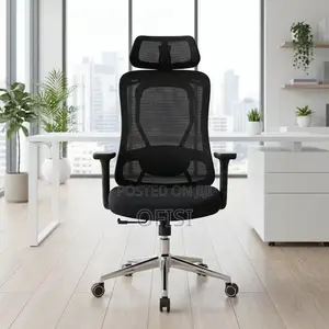 Office Chair; Mesh Swivel Orthopedic Office Chair