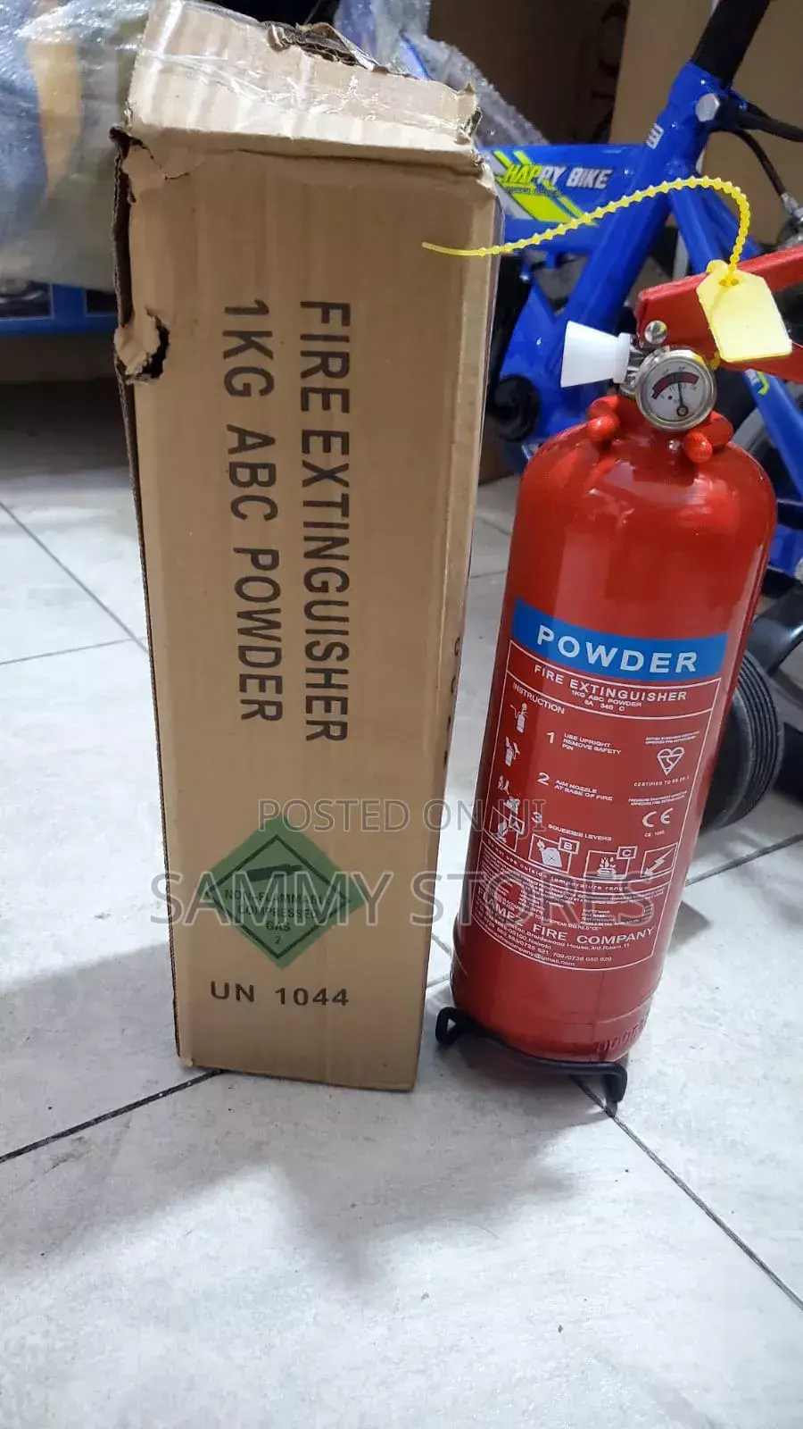 1KG Fire Extinguisher Is Chemical Powder – Compact Emergency Safety