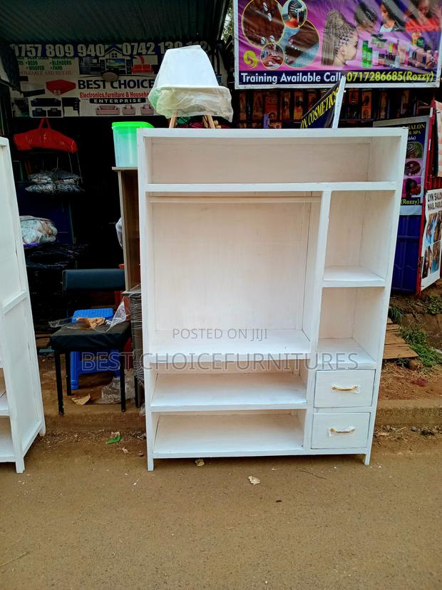 Wardrobe White Plain - thumbnail 3