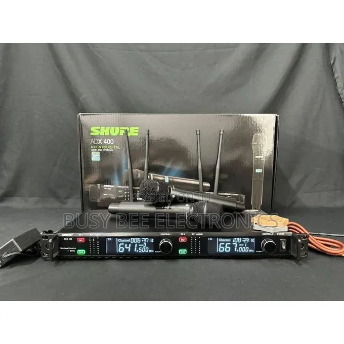 SHURE ADX 400 Dual High Quality Wireless Microphone