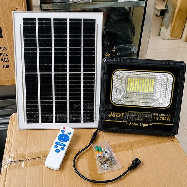 Ultra Bright 200W Solar Powered Security Flood Light for Outdoor Use