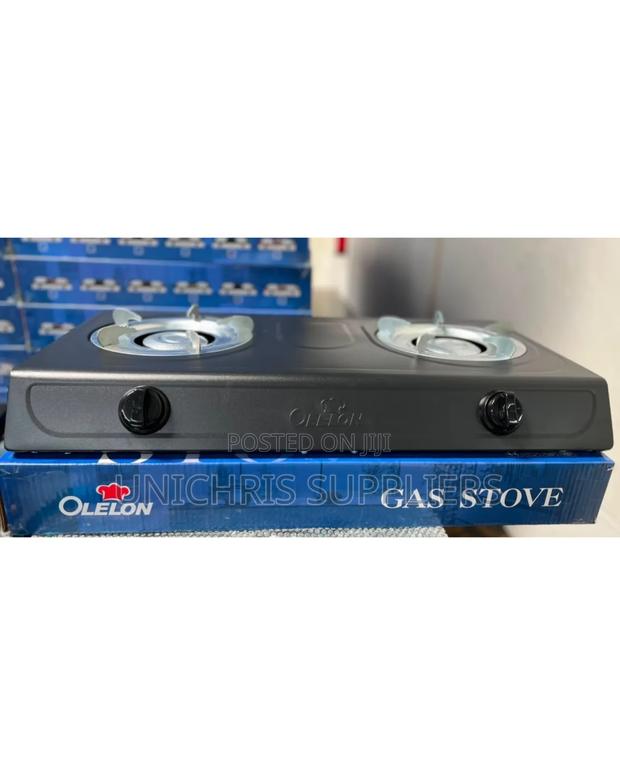 Olelon Glass Top 2-Burner Black