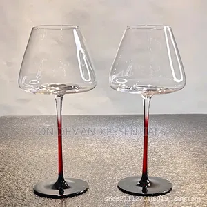 Premium Quality Burgundy Crystal Wine Glasses