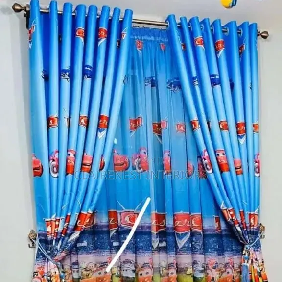 Cartoon Themed Beautiful Curtains for Kids Rooms