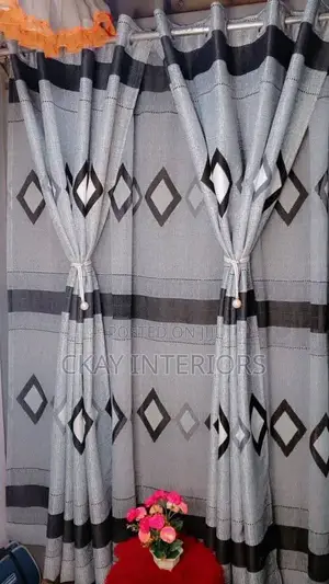 Patterned , Soft Fabric Window and Door Curtains