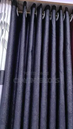 Black and Red Soft Plain Eyelates Window Curtains