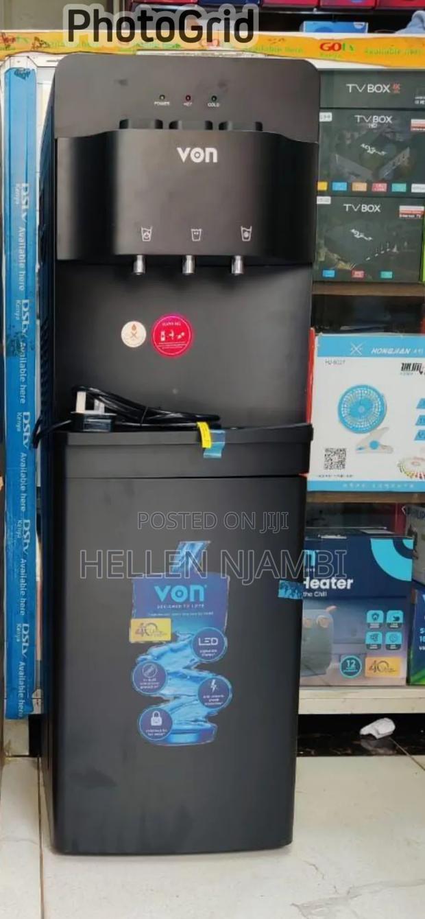 Von VADL2211K Water Dispenser Electric Cooling With Cabinet -Black