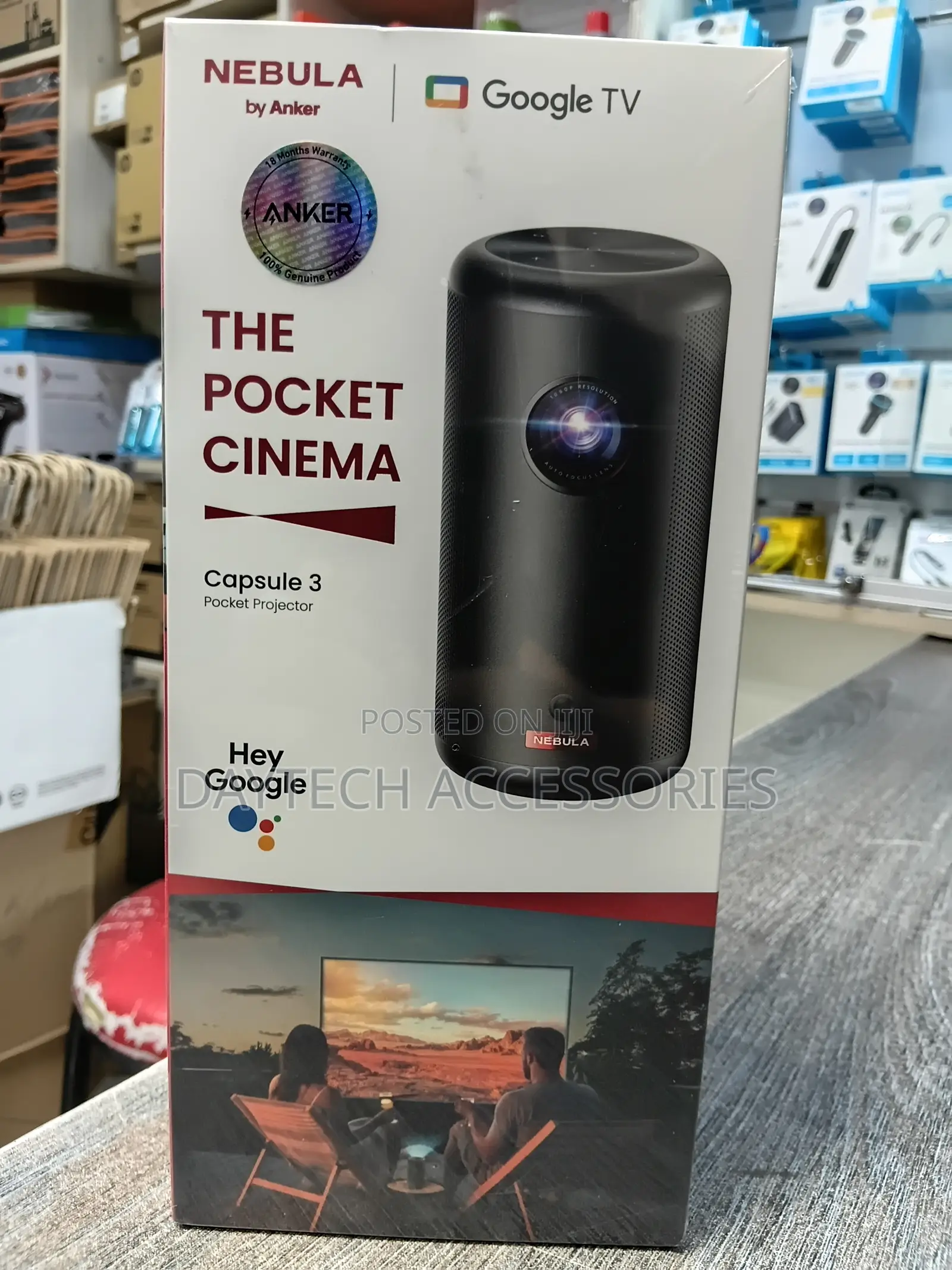 This Is an Anker Nebula Capsule 3 Smart Mini Projector