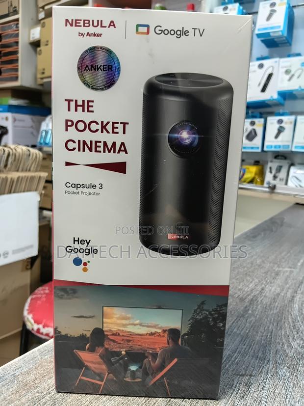 This Is an Anker Nebula Capsule 3 Smart Mini Projector - thumbnail 3