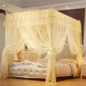 Cream and Pink Safe Sleep for the Whole Family Mosquito Nets
