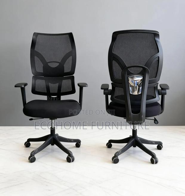 Ergonomic Mid-Back Mesh Office Chair - thumbnail 2