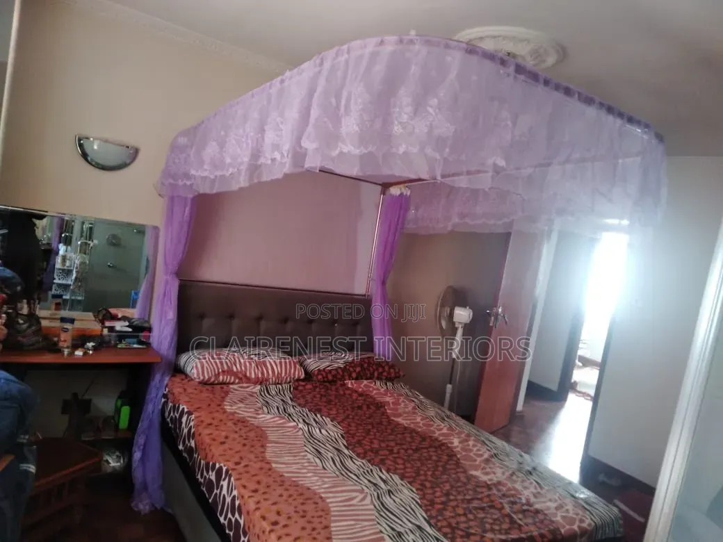 Purple Two Stand Queen Size Mosquito Nets