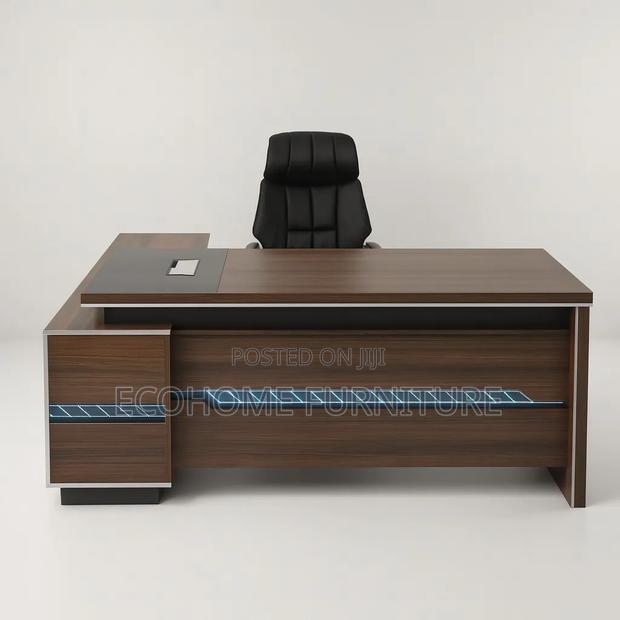 1.6m Modern Executive Office Desk With Side Cabinet