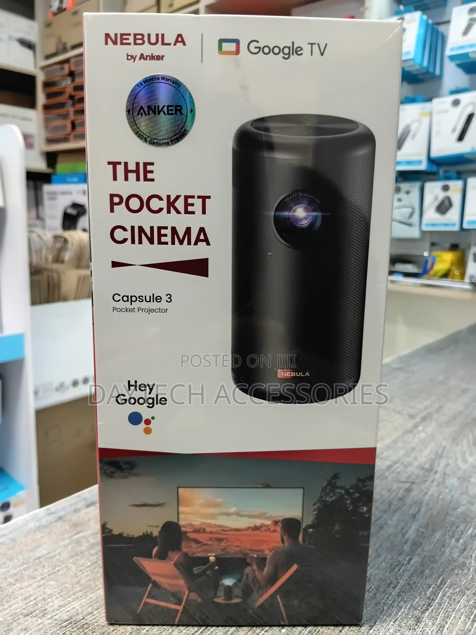 NEBULA Capsule 3 Portable GTV Projector 1080P Home Cinema.
