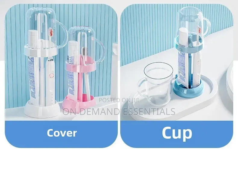 Adjustable Toothbrush Holder With Gargle Cup