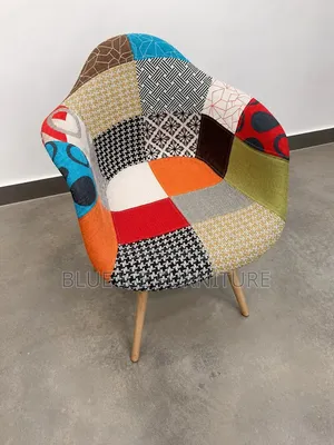 Patchwork Accent Lounge Chair - Eames