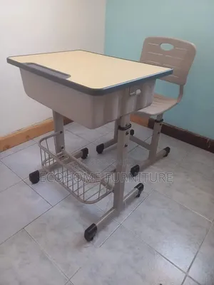 Adjustable School Desk and Chair Set | Student Study Table | Classroom