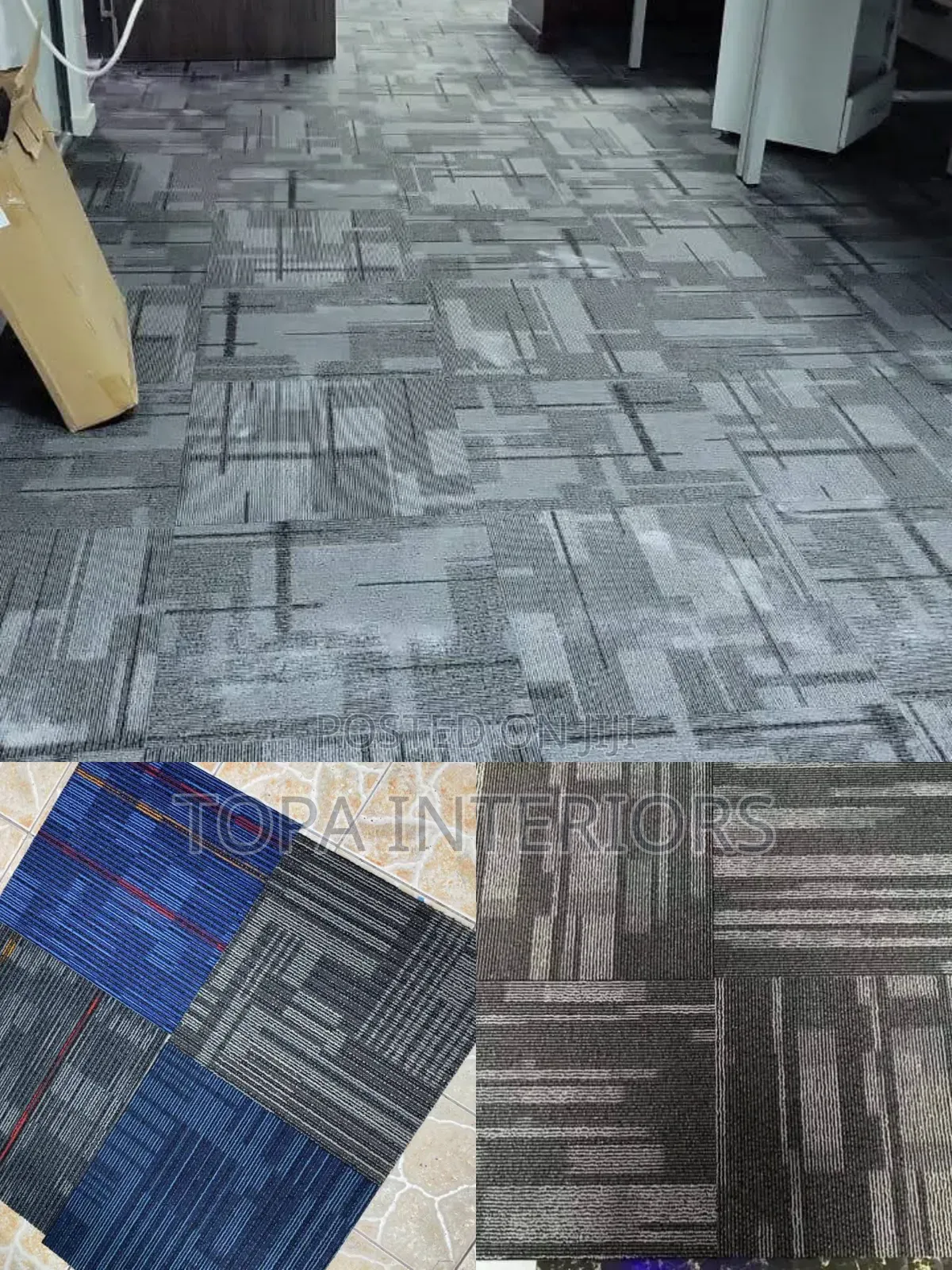 Modern Durable Floor Square Tile Carpets Covering the Whole Floor