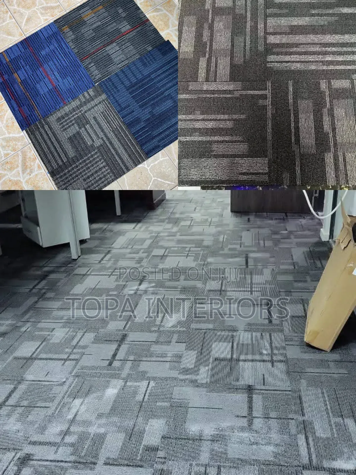 Modern Durable Floor Square Tile Carpets Covering the Whole Floor