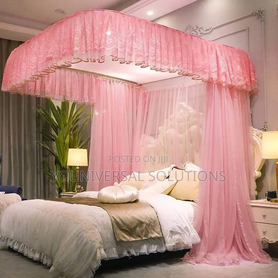 Two Stand Mosquito Net With Sliding Rails