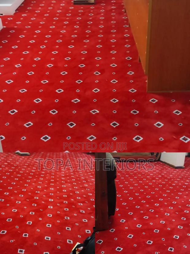 Executive Dotted Red Wall to Wall Floor Carpets - thumbnail 2