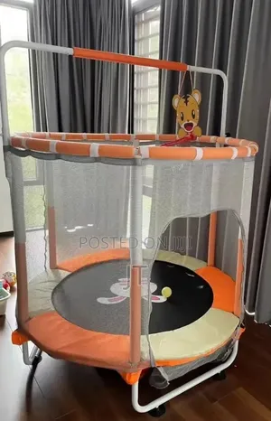 4FT Indoor Trampoline for Kids With an Enclosure Net
