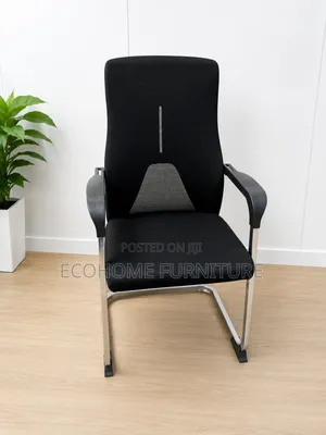 Ergonomic Mesh Visitor Office Chair – Black Conference Chairs