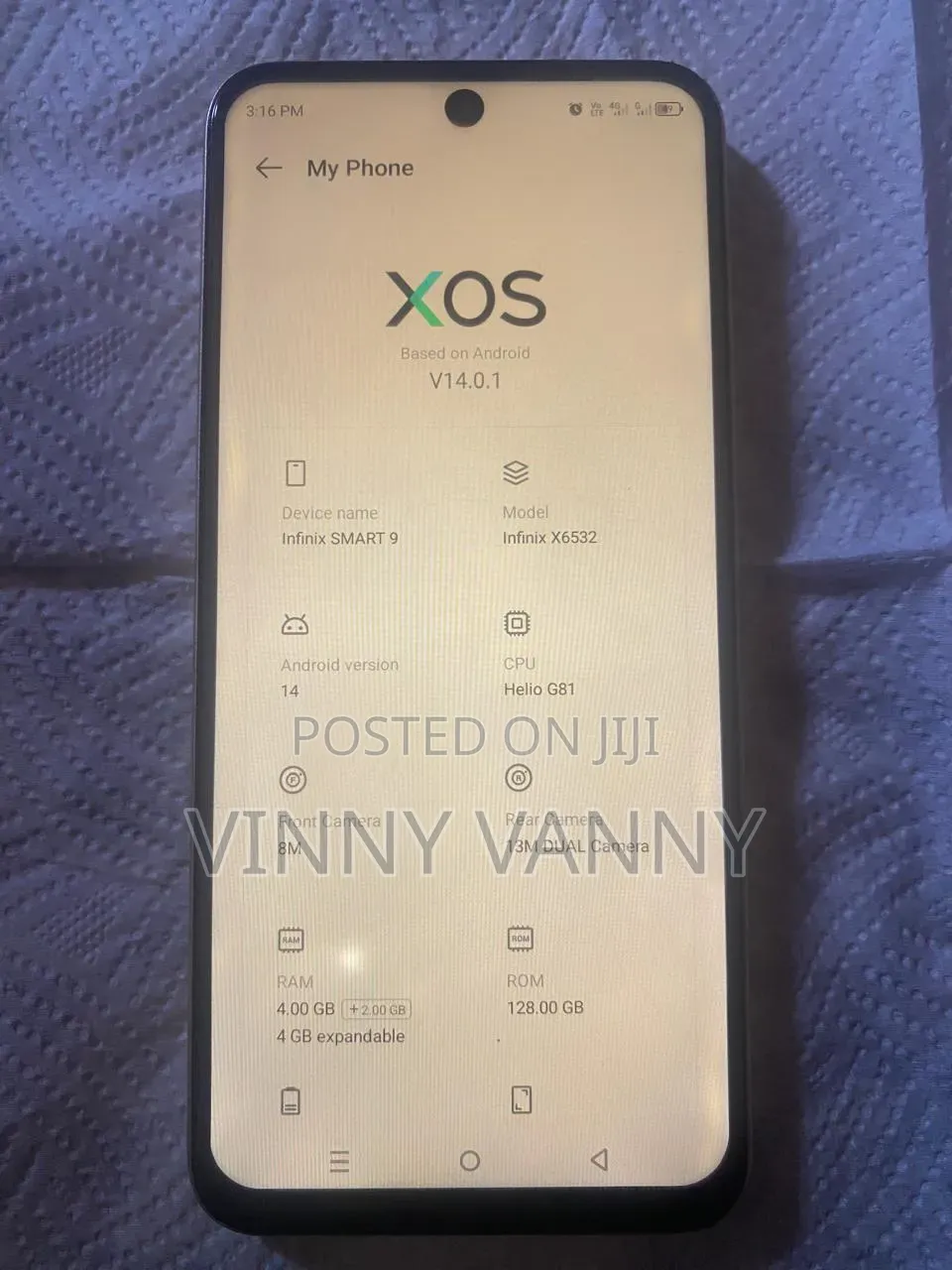 Infinix Smart 9 128 GB Gold