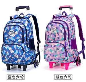 Splicing Color Students School Bags Spinal Protection Large