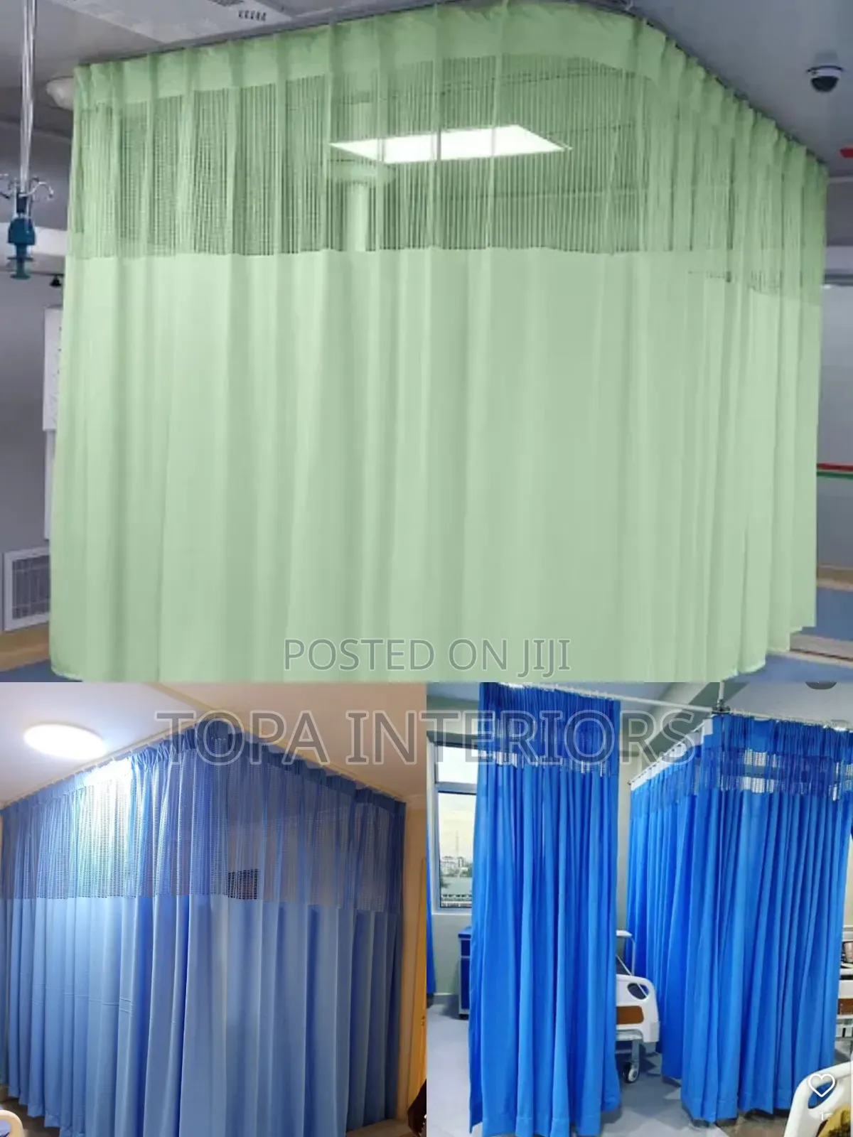 Generic Hospital Curtains Installation for Patient Privacy in Wards