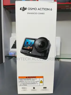 DJI Osmo Action 6 Enhanced Combo Camera in Black.