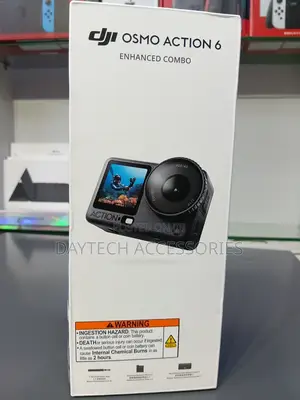 DJI Osmo Action 6 Enhanced Combo Camera in Black.