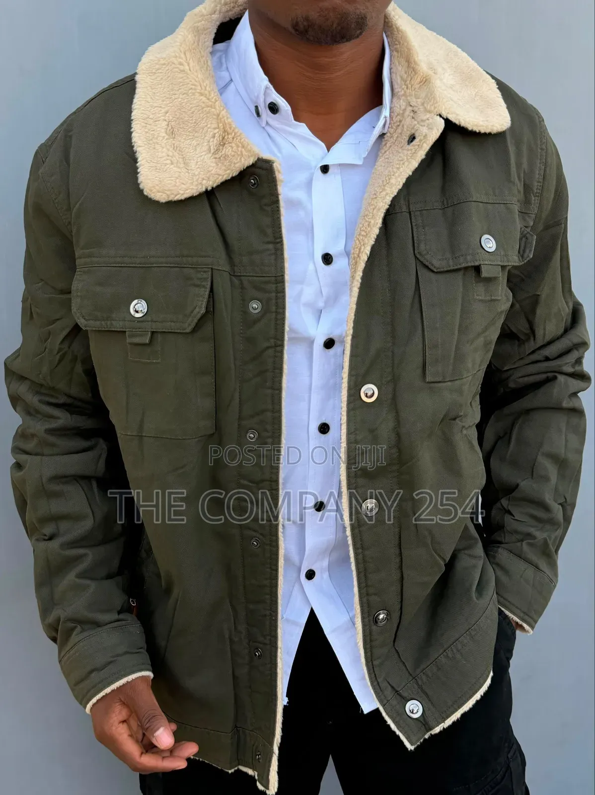 Quality Casual Designer Denim Collar Jackets With Far and Pocket