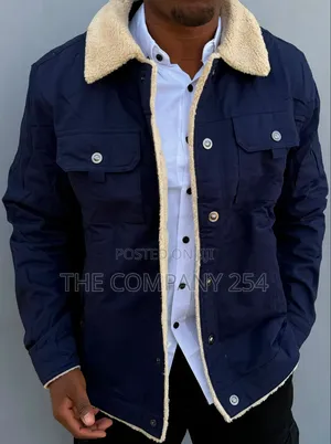 Quality Casual Designer Denim Collar Jackets With Far and Pocket
