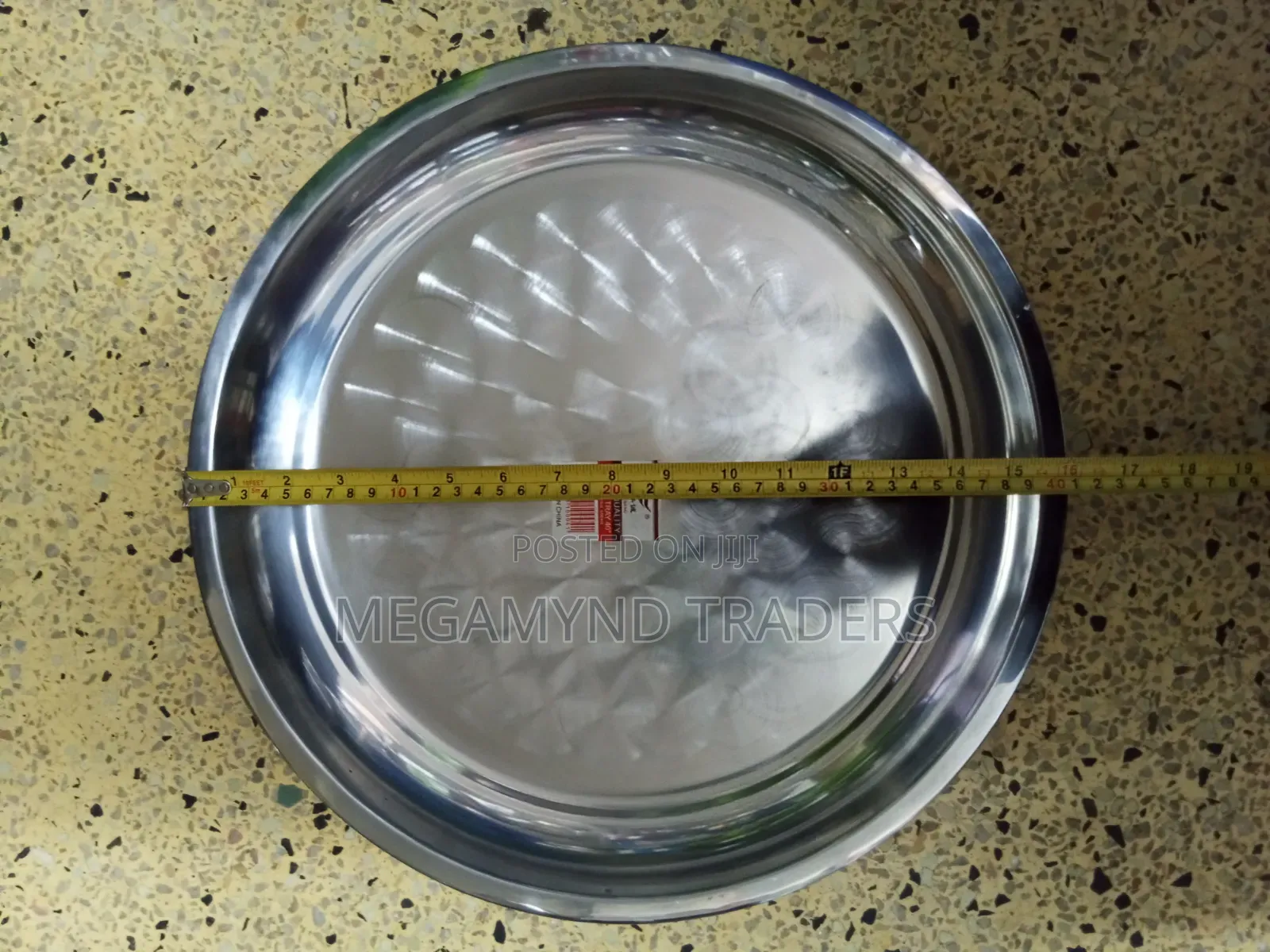 40cm Serving Tray / Stainless Steel Platter - 40cm
