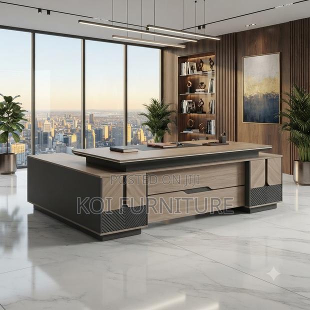 Office Desk; 2.4 Meters Modern Executive Rich Office Desks - thumbnail 6